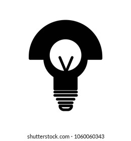 Light Bulb line icon vector, isolated on white background. Idea sign, solution, thinking concept. Lighting Electric lamp. Electricity, shine. Trendy Flat style for graphic design, Web site, UI. EPS