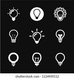Light Bulb line icon vector, isolated on background.