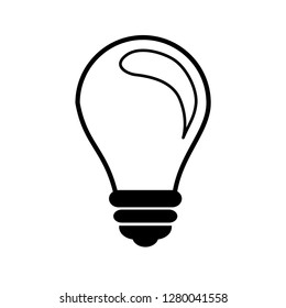 Light Bulb line icon vector.