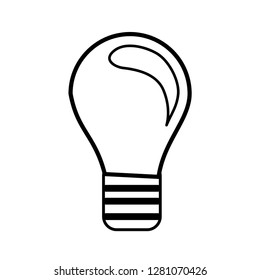 Light Bulb line icon vector.