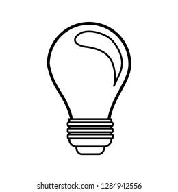 Light Bulb line icon vector.