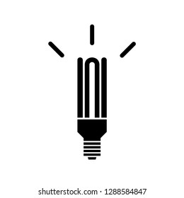 Light Bulb line icon vector, isolated on white background. Idea sign, solution, thinking concept