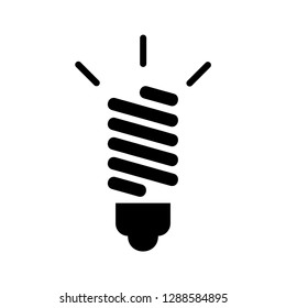 Light Bulb line icon vector, isolated on white background. Idea sign, solution, thinking concept