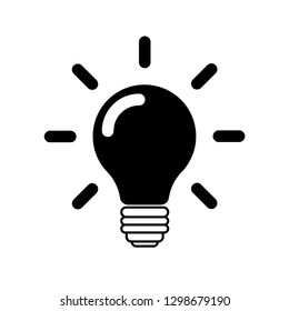 Template Light Bulb Glowing Light Bulb Stock Vector (Royalty Free ...