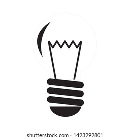 Light Bulb line icon vector. Idea sign, solution, thinking concept. Lighting Electric lamp. Electricity, shine.