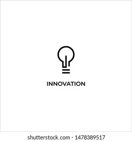Light bulb line icon, vector illustration. Idea, start up, innovation.