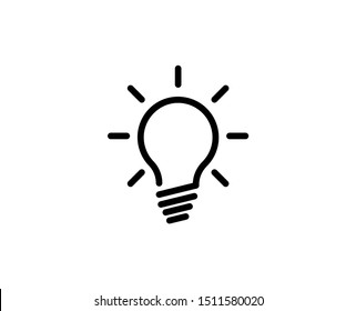 112,591 White lightbulb icon Images, Stock Photos & Vectors | Shutterstock