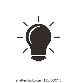 Light bulb line icon vector. Bulb, ideas, solution symbol