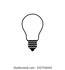 Light Bulb line icon vector, isolated on white background. Idea sign, solution, thinking concept
