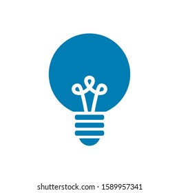 Light Bulb line icon vector, isolated on white background. Idea sign, solution, thinking concept. Lighting Electric lamp. Electricity, shine. Trendy Flat style for graphic design, Web site, UI. EPS