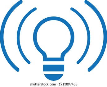 Light Bulb line icon vector, isolated on white background. Idea sign, solution, thinking concept. Lighting Electric lamp. Electricity, shine. Trendy Flat style for graphic design, Web site, UI. EPS