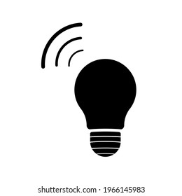 Light Bulb line icon vector, terisolasi pada latar belakang putih. Tanda ide, solusi, konsep berpikir. Lampu listrik pencahayaan.