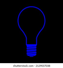 light bulb line icon vector symbol element