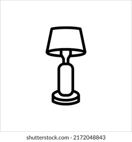 Light Bulb line icon vector, isolated on white background