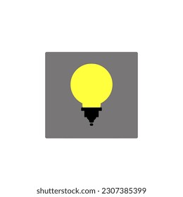 Light Bulb line icon vector, terisolasi pada latar belakang putih. Tanda ide, solusi, konsep berpikir. Lampu listrik pencahayaan. Listrik, bersinar. Gaya datar trendi untuk desain grafis, situs Web