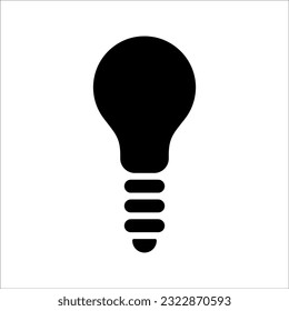 Light bulb line icon vector, isolated on white background. Idea sign, solution, thinking concept. Electric lighting lamps. Electric, shining. Trend data style for graphic design, Web site, UI. EPS