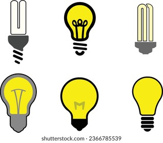 Light bulb line icon vector with square, isolated on white background, creative idea symbol, solution, thinking concept, Shining electric lighting lamp, light bulb vector illustration design.