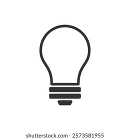 Light bulb line icon. Vector illustration