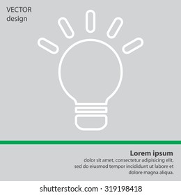 light bulb line icon. vector design