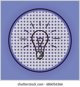 Light Bulb line icon vector. Idea sign, solution, thinking concept. Lighting Electric lamp