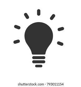 Light Bulb  Line Icon. Vector illustration.