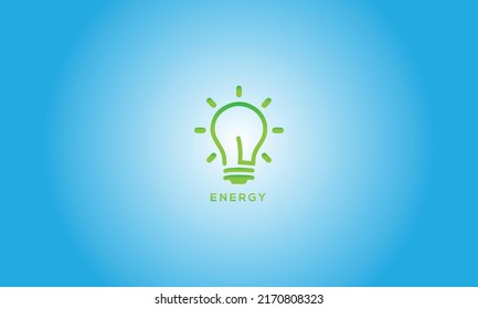 light bulb line vector logo template art eco energy power electricity idea concept