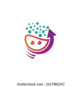 light bulb logo, arrow, labs, eye design vector