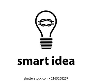 light bulb logo clever idea