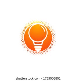 logotipo de la bombilla para empresas creativas, organización o sitio web.EPS 10