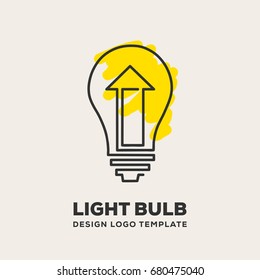 light bulb logo design template eps. 10