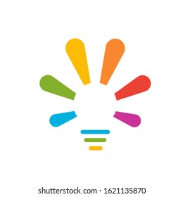 light bulb logo design vector template