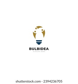 light bulb logo design vector