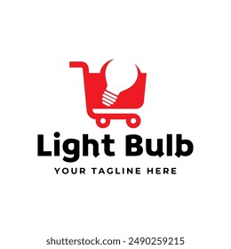 Light bulb logo design vector.