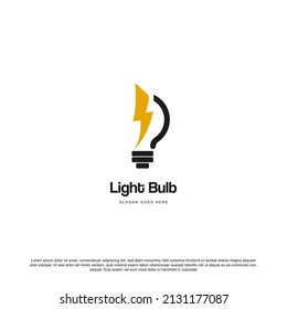 Light Bulb logo designs symbol, Light bulb logo template
