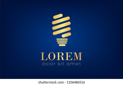 light bulb logo electricity design vector