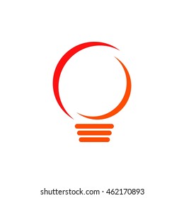 Light bulb logo icon 