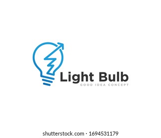 Light Bulb Logo Icon Design Vector