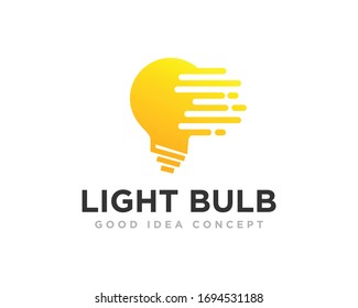 Vector de diseño de icono de logotipo de bombilla