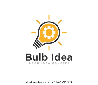 Light Bulb Logo Icon Design Vector