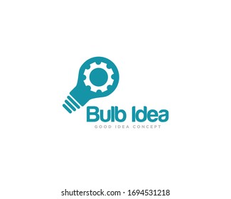 Vector de diseño de icono de logotipo de bombilla