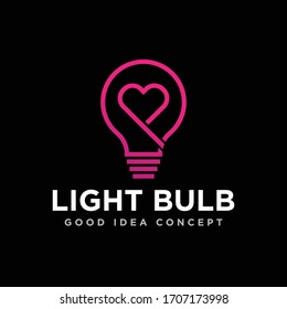 Light Bulb Logo Icon Design Vector