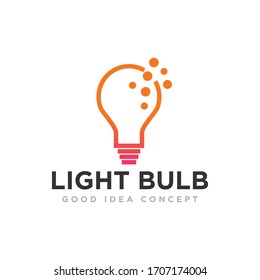 Light Bulb Logo Icon Design Vector