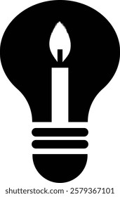 Light Bulb Logo Icon Design Vector