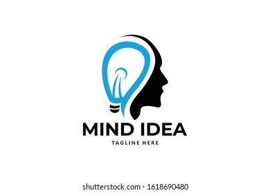 light bulb logo icon vector isolated