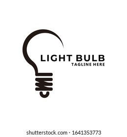 light bulb logo icon vector isolated