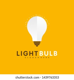Light bulb logo idea symbol design - vector