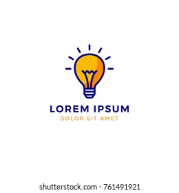 Light Bulb logo template