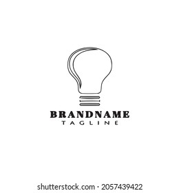 light bulb logo template icon modern vector illustration