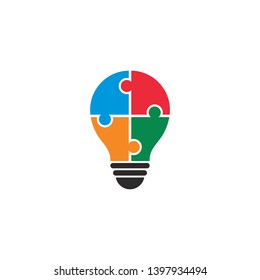 light bulb logo template vector icon illustration design 