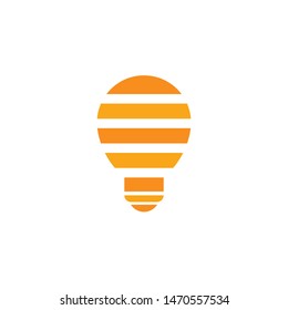light bulb logo template vector icon illustration design 